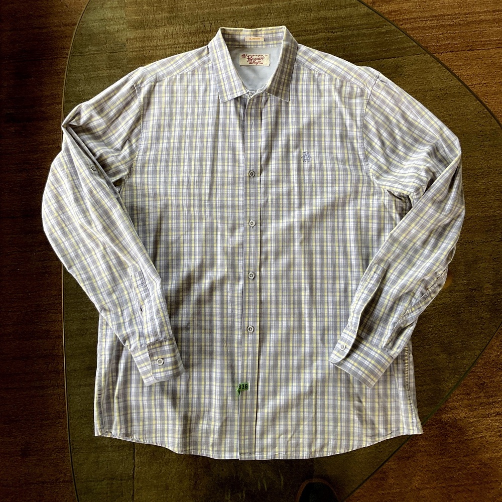 Penguin men’s long sleeve cotton shirt size XL